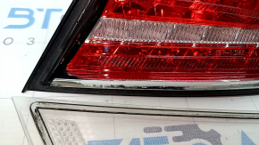 Lincoln MKZ 13-20 right outer fender light chipped, glass peeled off, scratches on glass, reflector peeled off