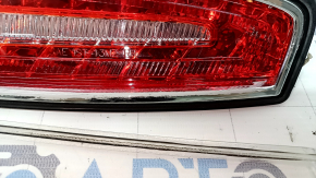 Lincoln MKZ 13-20 right outer fender light chipped, glass peeled off, scratches on glass, reflector peeled off