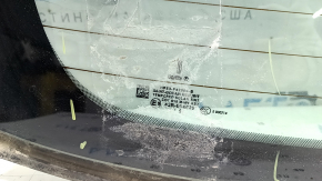 Lincoln MKZ 13-20 rear window, non-factory tinted, swollen tint, glued on, pin unsoldered