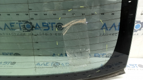 Lincoln MKZ 13-20 rear window, non-factory tinted, swollen tint, glued on, pin unsoldered