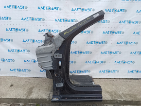 Front left quarter Chevrolet Malibu 13-16 graphite, without side member
