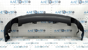 The rear bumper lip of the Mazda CX-5 22-25 is blue, torn, cracked, missing fragments, scratches