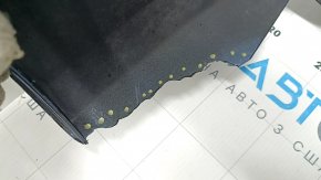 The rear bumper lip of the Mazda CX-5 22-25 is blue, torn, cracked, missing fragments, scratches