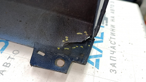 The rear bumper lip of the Mazda CX-5 22-25 is blue, torn, cracked, missing fragments, scratches