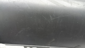 The rear bumper lip of the Mazda CX-5 22-25 is blue, torn, cracked, missing fragments, scratches