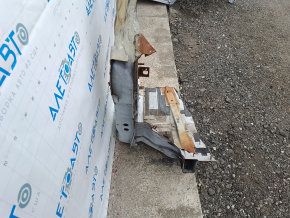 Front right quarter of Mazda CX-5 17-25, white, sawn off, without side member, burnt
