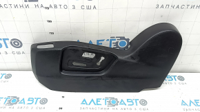 Left side driver's seat trim for Mazda CX-5 19-25, black, for electric and memory, crack in mount, worn