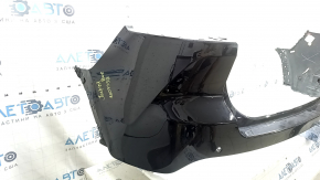 Bare rear bumper for Jeep Grand Cherokee WL 22-26 with parking sensors, black, scratches, cracked, broken fasteners, tear, bracket unsoldered