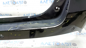Bare rear bumper for Jeep Grand Cherokee WL 22-26 with parking sensors, black, scratches, cracked, broken fasteners, tear, bracket unsoldered