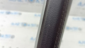 Right side center console trim Mazda CX-5 17-25, brown leather, needs cleaning, scratch