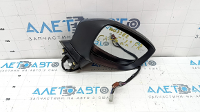 Right side mirror assembly Mazda CX-5 21-25 9+5 pin, BSM, heated, turn signal, auto-folding, camera, blue