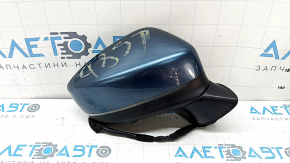 Right side mirror assembly Mazda CX-5 21-25 9+5 pin, BSM, heated, turn signal, auto-folding, camera, blue