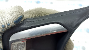 Mazda CX-5 17-25 steering wheel cover for heated steering wheel, black leather, scratches