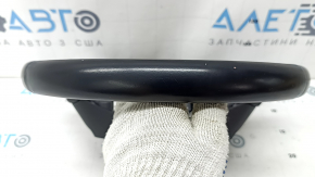 Naked steering wheel Mazda CX-5 20-25, black leather, heated, gray stitching, scratches, needs cleaning