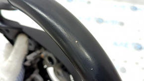 Naked steering wheel Mazda CX-5 20-25, black leather, heated, gray stitching, scratches, needs cleaning