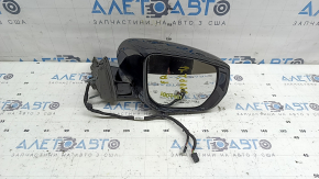 Right side mirror assembly Jeep Grand Cherokee WL 21-24 8+4 pins, turn signal, heated, BSM, chrome housing, black
