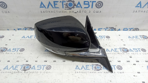 Right side mirror assembly Jeep Grand Cherokee WL 21-24 8+4 pins, turn signal, heated, BSM, chrome housing, black