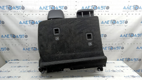 Left rear seat backrest, 2nd row, Jeep Grand Cherokee WL 22-24, black leather, gray stitching, with seat belt and heating