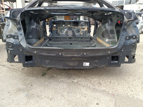 Rear panel Audi A6 C8 19-25 assembled 2 parts, on the body, blue