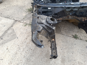 Front right quarter panel of Audi A6 C8 19-23 on the body, blue