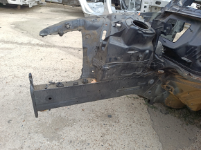 Front right quarter panel of Audi A6 C8 19-23 on the body, blue