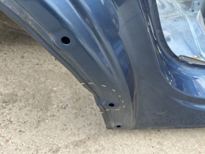 Right rear fender dent on Mazda CX-5 17-25 body, blue, dented