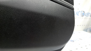 Door trim card rear left Jeep Grand Cherokee WL 22-24 black, ALPINE, armrest and insert black leather, white stitching, wood insert, scratches