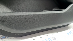 Door trim panel front left complete Jeep Grand Cherokee WL 21-26 black, ALPINE, with backlight, black leather insert, black nappa leather armrest, gray stitching, wood molding with chrome, scratches