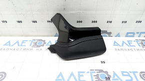 Upper central front panel trim Jeep Grand Cherokee WL 21-26 leather black white stitching, black gloss