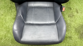 Passenger seat Toyota Venza 21-24 electric, with airbag, black leather, heated, ventilated, perforated, XLE, Limited, scratches