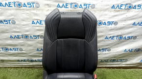 Passenger seat Toyota Venza 21-24 electric, with airbag, black leather, heated, ventilated, perforated, XLE, Limited, scratches