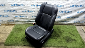 Driver's seat Toyota Venza 21-24 electric, with airbag, black leather, heated, ventilated, perforated, XLE, Limited, wrinkled