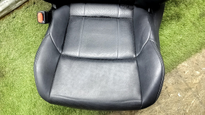 Driver's seat Toyota Venza 21-24 electric, with airbag, black leather, heated, ventilated, perforated, XLE, Limited, wrinkled
