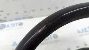Naked steering wheel for Jeep Grand Cherokee WL 21-24, black leather, heated, gray stitching, with rear trim and signal plate, needs cleaning, scratches