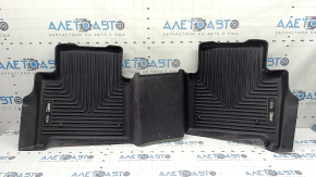 Set of floor mats for Jeep Grand Cherokee WL 21-26 black rubber, HUSKYLINERS, scratches