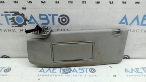 Left visor for Jeep Grand Cherokee WL 21-23, gray, with backlight, without hook, Home link, dry cleanable