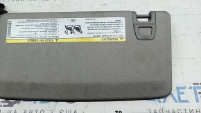 Right visor for Jeep Grand Cherokee WL 21-23, gray, with backlight, without hook, dry-cleanable