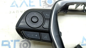 The steering wheel control buttons for Toyota Venza 21-22 are black with black gloss and chrome, scratches