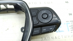 The steering wheel control buttons for Toyota Venza 21-22 are black with black gloss and chrome, scratches