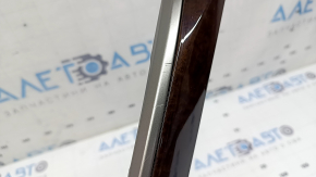 Door trim molding, rear right card, Lexus ES300h ES350 13-15, dark wood, glossy, scratches