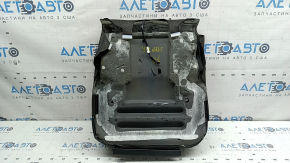 Jeep Grand Cherokee WL 21-26 passenger seat cushion upholstery, black leather, gray stitching, heated