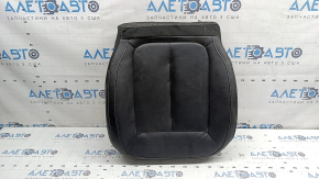 Jeep Grand Cherokee WL 21-26 passenger seat cushion upholstery, black leather, gray stitching, heated