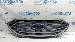 Ford Edge 19-24 radiator grille assembly with badge, no camera, scratches, emblem worn out