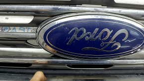 Ford Edge 19-24 radiator grille assembly with badge, no camera, scratches, emblem worn out
