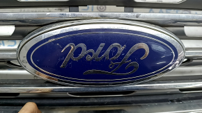 Ford Edge 19-24 radiator grille assembly with badge, no camera, scratches, emblem worn out
