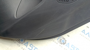 Door trim card rear left Toyota Venza 21-22 XLE, Limited black leather with gray stitching, dark gray trim, scratches