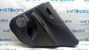 Door trim panel rear right Toyota Venza 21-22 XLE, Limited black leather with gray stitching, dark gray trim, scratches