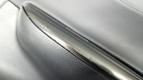 Door trim panel rear right Toyota Venza 21-22 XLE, Limited black leather with gray stitching, dark gray trim, scratches
