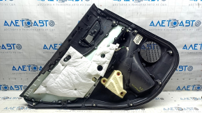 Door trim panel rear right Toyota Venza 21-22 XLE, Limited black leather with gray stitching, dark gray trim, scratches