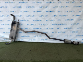 Exhaust pipe with catalytic converter Lincoln MKZ 13-20 hybrid, barrel is dented